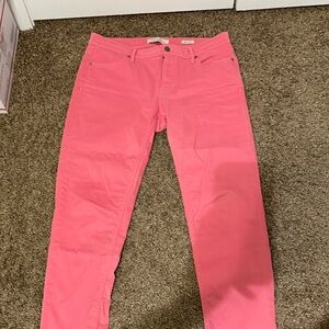 Calvin Klein Women's Straight Leg Jeans in Pink